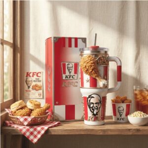 KFC Colonel Sanders 3D Inflated Fried Chicken Tumbler with Gift Box