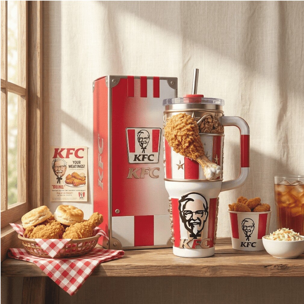 KFC Colonel Sanders 3D Inflated Fried Chicken Tumbler with Gift Box KFC Colonel Sanders 3D Inflated Fried Chicken Tumbler with Gift Box
