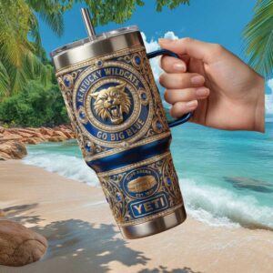 Kentucky Wildcats Go Big Blue 3D Custom Tumbler Rupp Arena Edition