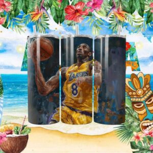 Kobe Bryant LA Lakers Oil Painting Style Tribute Sublimation Design