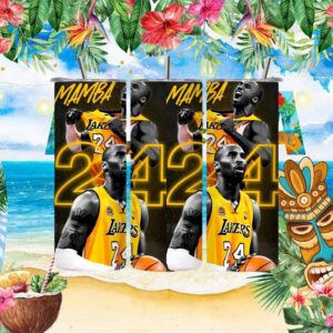 Kobe Bryant Mamba Forever Lakers 24 Tribute Tumbler Design