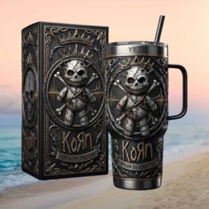 Korn “Pain Is Truth” Nu Metal Voodoo Doll Custom 40oz Tumbler