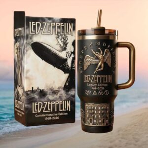 Led Zeppelin Legacy Edition 1968 2026 Commemorative Matte Black Tumbler