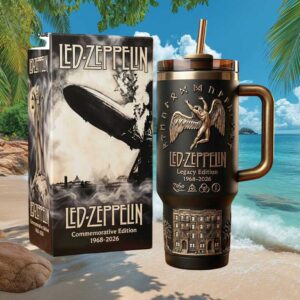 Led Zeppelin Legacy Edition 1968 2026 Icarus Logo 40oz Tumbler