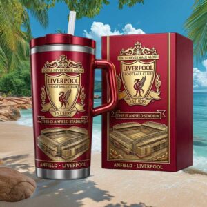 Liverpool FC Anfield Stadium You'll Never Walk Alone 40oz Insulated Tumbler