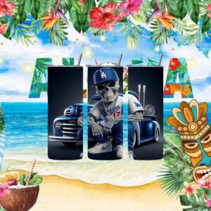 Los Angeles Dodgers Skull & Vintage Truck Tumbler Wrap
