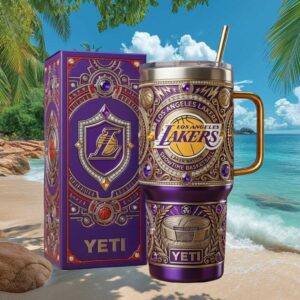 Los Angeles Lakers NBA “Showtime” Championship Edition Purple & Gold Tumbler