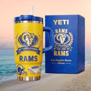 Los Angeles Rams 90th Anniversary 1936 2026 Royal & Sol Tumbler