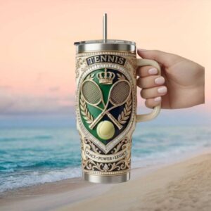 Luxury Tennis Champion Tumbler Grace Power Legacy 40oz Tumbler