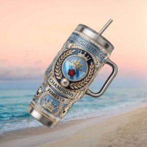 Manchester City FC Champions Forever Luxury Diamond Edition 40oz Tumbler