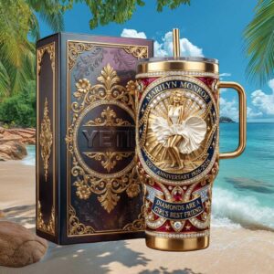 Marilyn Monroe 100th Anniversary Diamonds Are A Girl's Best Friend Tumbler