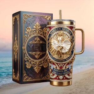 Marilyn Monroe 100th Anniversary Gold “Diamonds Are A Girl's Best Friend” Tumbler