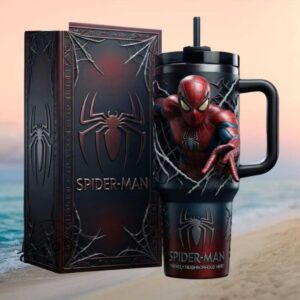 Marvel Spider Man “Friendly Neighborhood Hero” 3D Style Tumbler with Handle