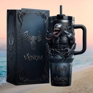 Marvel Venom “We Are Venom” 3D Sculpted Symbiote Dark Edition Tumbler