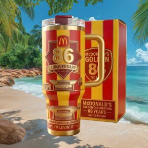McDonald's 86th Anniversary “I'm Lovin' It” Golden Celebration 40oz Tumbler Collector's Set