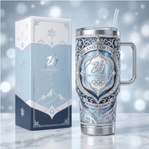 Milano Cortina 2026 Winter Games Official Logo 40oz Tumbler