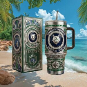 Minnesota Timberwolves Raised By Wolves 30th Anniversary 40oz Tumbler