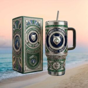 Minnesota Timberwolves Raised By Wolves 30th Anniversary 40oz Tumbler