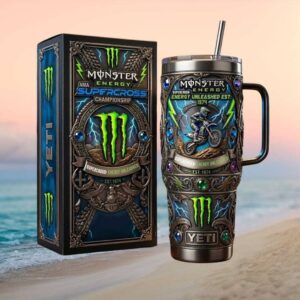 Monster Energy AMA Supercross Championship 3D Lightning Moto Tumbler