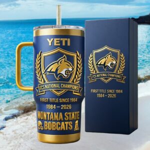 Montana State Bobcats FCS National Champions 1984 2026 Yeti Tumbler