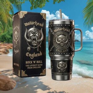 Motörhead England Warpig Rock ‘N’ Roll Custom 40oz Tumbler with Gift Box