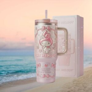 My Melody Sanrio Sweet Dream Kawaii Pink 3D Embossed Tumbler