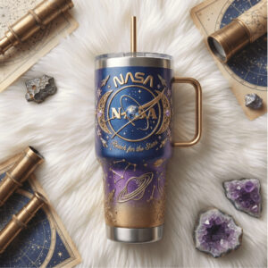 NASA Reach For The Stars Celestial Galaxy 3D Illusion Tumbler