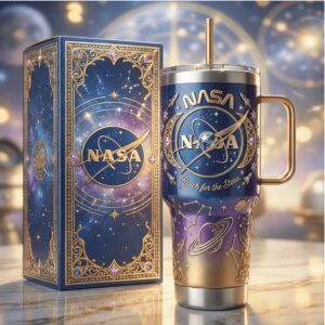 NASA Reach For The Stars Celestial Galaxy 3D Illusion Tumbler