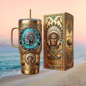 Native American Heritage Spirit of the Tribes Gold Edition 40oz Tumbler