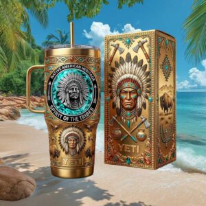 Native American Heritage Spirit of the Tribes Gold Edition 40oz Tumbler