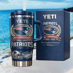 New England Patriots 66th Anniversary (1960 2026) Gillette Stadium Edition 40oz Tumbler