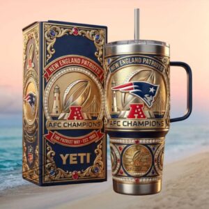 New England Patriots AFC Champions The Patriot Way 40oz Tumbler