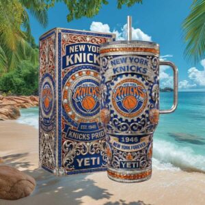 New York Knicks “1946 Forever” Diamond & Crystal Encrusted Luxury Tumbler