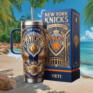 New York Knicks “Legacy at the Garden” 40oz Tumbler Royal Blue & Gold Elite