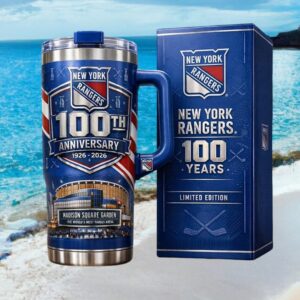 New York Rangers 100th Anniversary (1926 2026) Madison Square Garden 40oz Tumbler