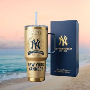 New York Yankees 125th Anniversary 1901 2026 Limited Edition Gold Tumbler