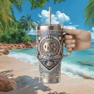 North Carolina Tar Heels Legacy 3D Embossed Luxury Yeti Tumbler