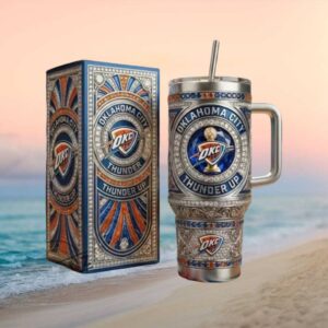 Oklahoma City Thunder Diamond Bling Anniversary Edition 40oz Tumbler