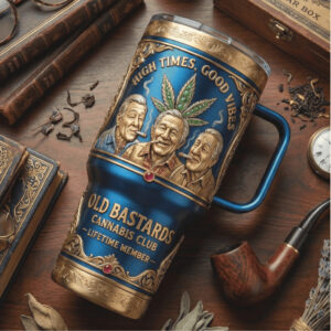 Old Bastards Cannabis Club “High Times Good Vibes” 40oz Tumbler