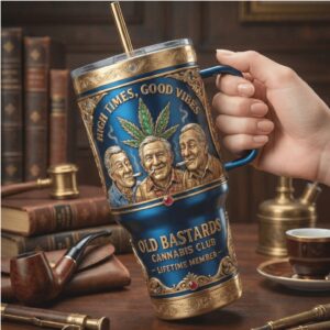 Old Bastards Cannabis Club “High Times Good Vibes” 40oz Tumbler