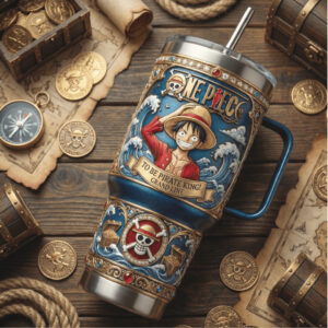 One Piece Luffy Pirate King Grand Line Anime Edition 40oz Tumbler
