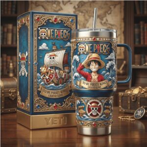 One Piece Luffy Pirate King Grand Line Anime Edition 40oz Tumbler