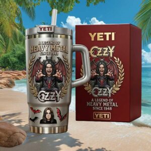 Ozzy Osbourne A Legend Of Heavy Metal Since 1948 3D Embossed Yeti Tumbler