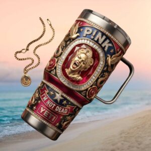 P!NK I'm Not Dead Pink 40oz Stainless Steel Insulated Travel Tumbler