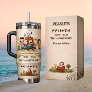 Peanuts Friends 76th Anniversary “Happiness is Being Together” 40oz Tumbler