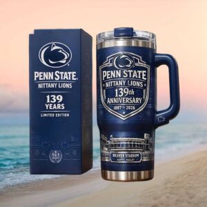 Penn State Nittany Lions 139th Anniversary (1887 2026) Beaver Stadium Tumbler