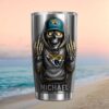 Seattle Seahawks Skull Middle Finger Personalized Steel Tumbler Style A Seattle Seahawks Skull Middle Finger Personalized Steel Tumbler Style A