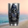 New England Patriots Skeleton Middle Finger Custom Name Tumbler Cup New England Patriots Skeleton Middle Finger Custom Name Tumbler Cup