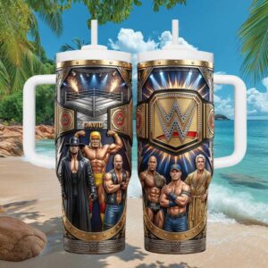 Personalized WWE Legends Era Superstars 40oz Tumbler with Handle
