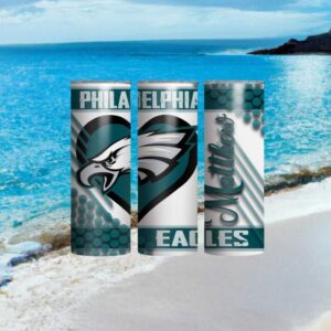 Philadelphia Eagles Heart Logo Personalized Matthews Tumbler
